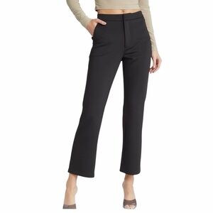 Good American Sculpting Cropped Straight Women's Black Dress Pants Size 4